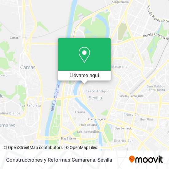 Mapa Construcciones y Reformas Camarena