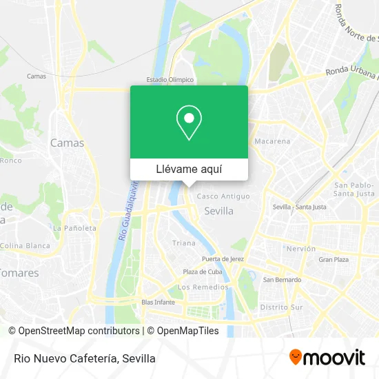 Mapa Rio Nuevo Cafetería