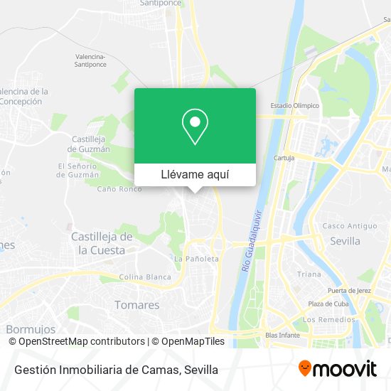 Mapa Gestión Inmobiliaria de Camas