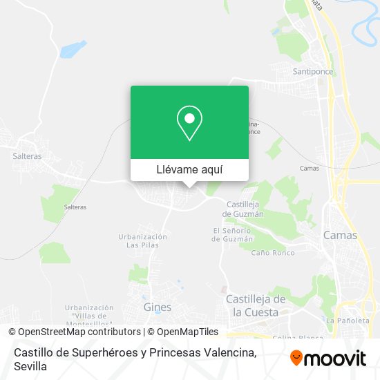 Mapa Castillo de Superhéroes y Princesas Valencina
