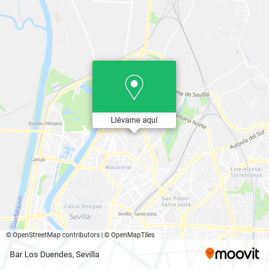 Mapa Bar Los Duendes