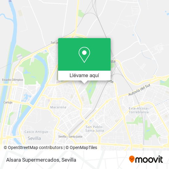 Mapa Alsara Supermercados
