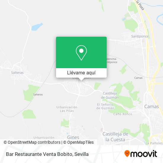Mapa Bar Restaurante Venta Bobito