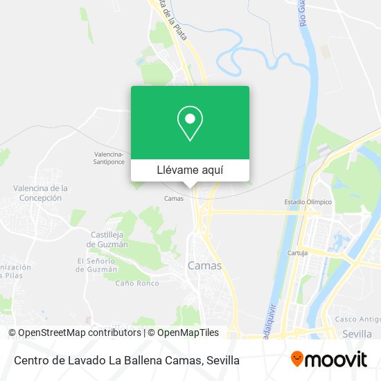 Mapa Centro de Lavado La Ballena Camas