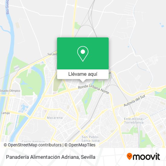 Mapa Panadería Alimentación Adriana