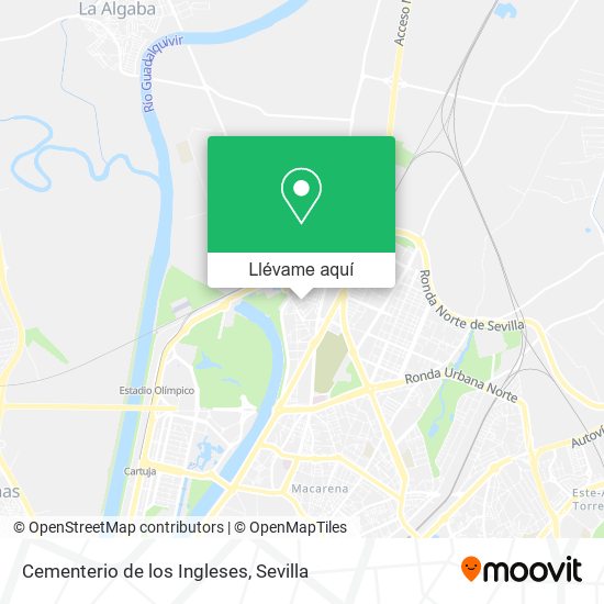 Mapa Cementerio de los Ingleses