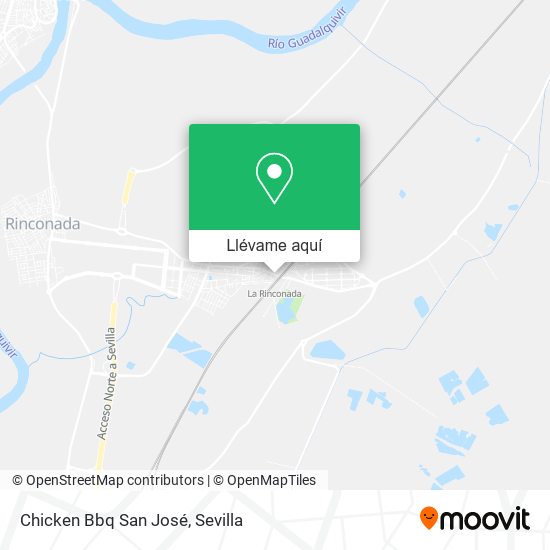 Mapa Chicken Bbq San José