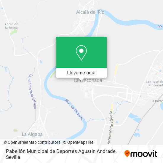 Mapa Pabellón Municipal de Deportes Agustin Andrade