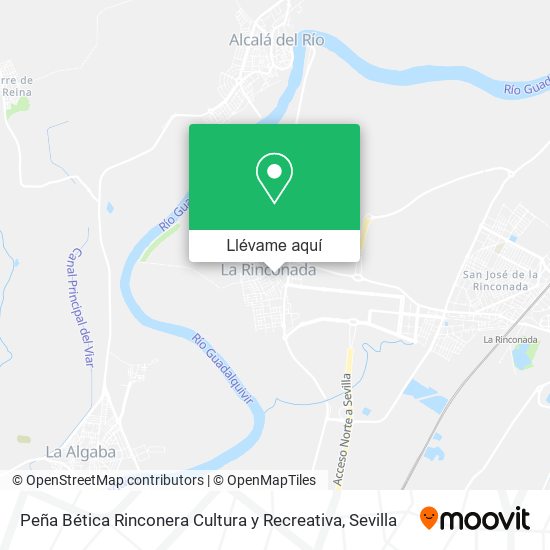 Mapa Peña Bética Rinconera Cultura y Recreativa