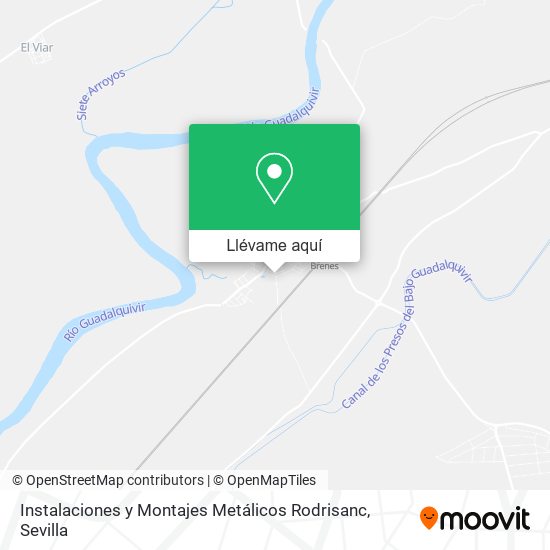 Mapa Instalaciones y Montajes Metálicos Rodrisanc