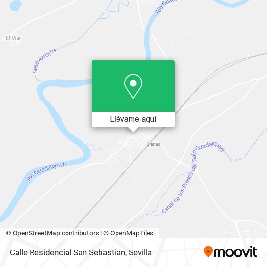 Mapa Calle Residencial San Sebastián