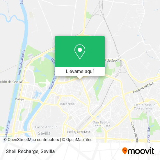 Mapa Shell Recharge