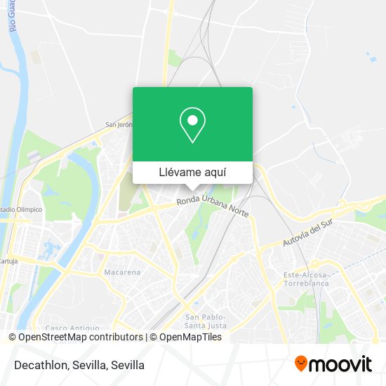 Mapa Decathlon, Sevilla