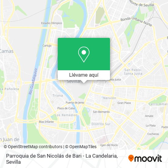 Mapa Parroquia de San Nicolás de Bari - La Candelaria
