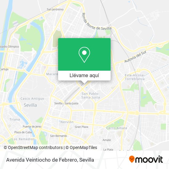 Mapa Avenida Veintiocho de Febrero