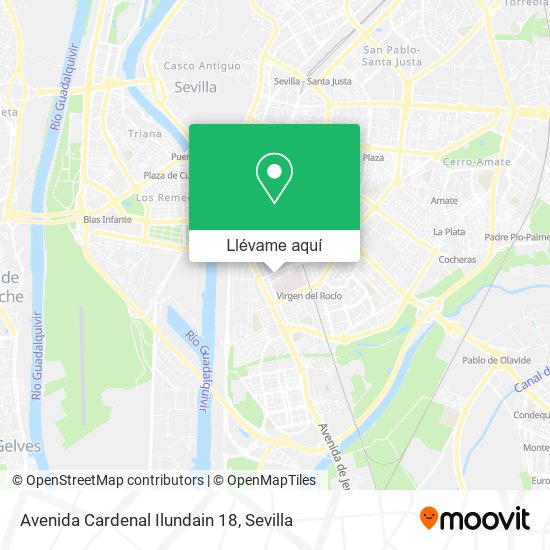 Mapa Avenida Cardenal Ilundain 18