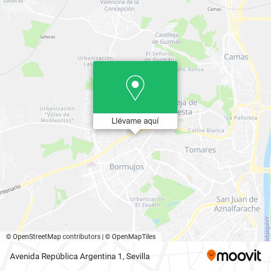 Mapa Avenida República Argentina 1