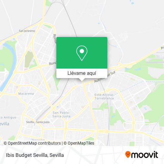 Mapa Ibis Budget Sevilla