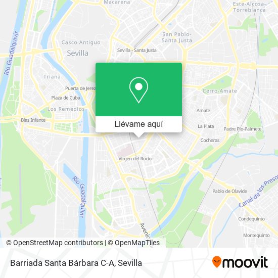 Mapa Barriada Santa Bárbara C-A