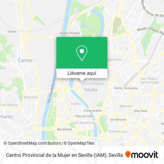 Mapa Centro Provincial de la Mujer en Sevilla (IAM)