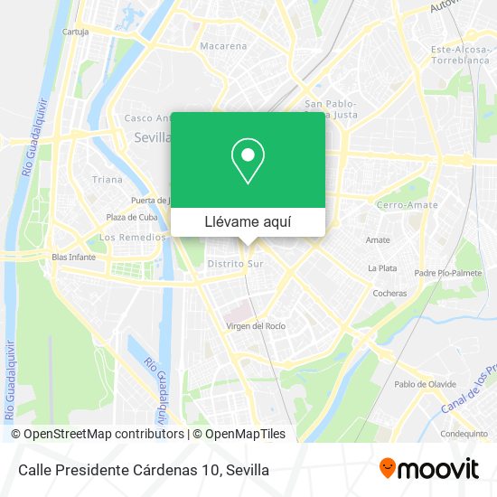 Mapa Calle Presidente Cárdenas 10