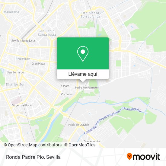 Cómo llegar a Ronda Padre Pío en Sevilla en Autobús, Tren o Metro?