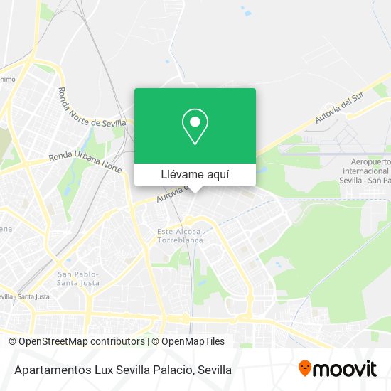 Mapa Apartamentos Lux Sevilla Palacio