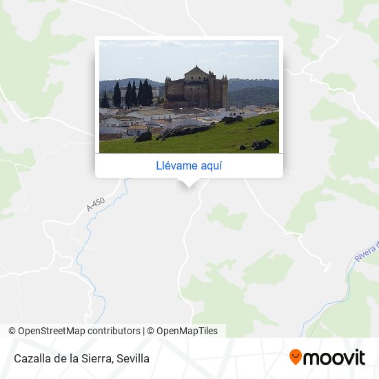 Mapa Cazalla de la Sierra