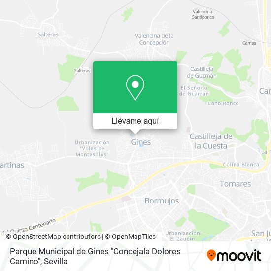 Mapa Parque Municipal de Gines "Concejala Dolores Camino"