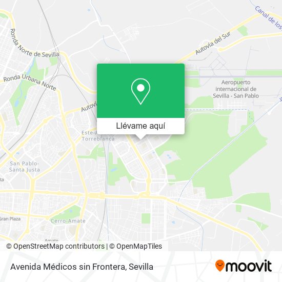 Mapa Avenida Médicos sin Frontera