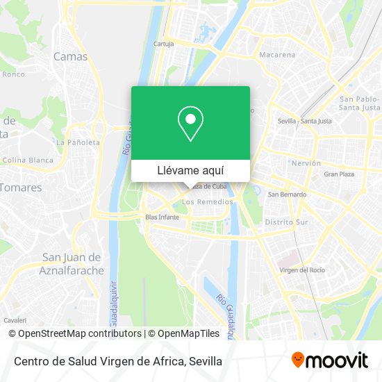 Mapa Centro de Salud Virgen de Africa