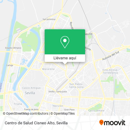 Mapa Centro de Salud Cisneo Alto