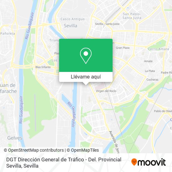 Mapa DGT Dirección General de Tráfico - Del.  Provincial Sevilla