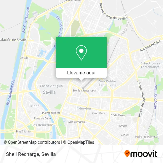 Mapa Shell Recharge