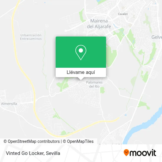 Mapa Vinted Go Locker