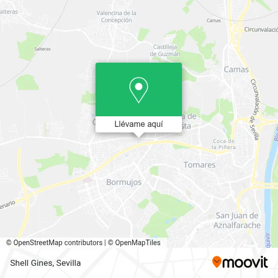 Mapa Shell Gines