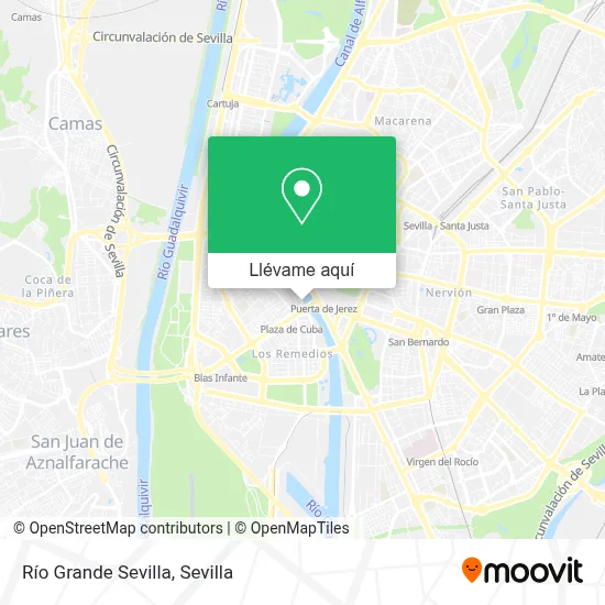 Mapa Río Grande Sevilla
