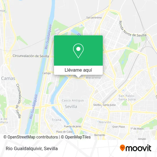 Mapa Rio Gualdalquivir