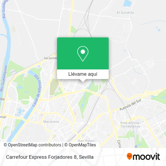 Mapa Carrefour Express Forjadores 8