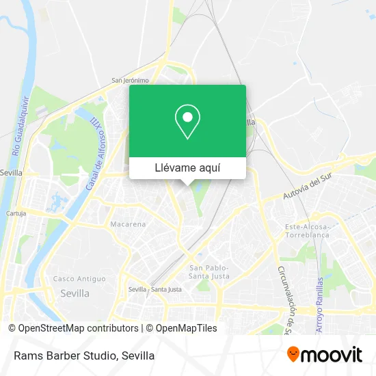 Mapa Rams Barber Studio