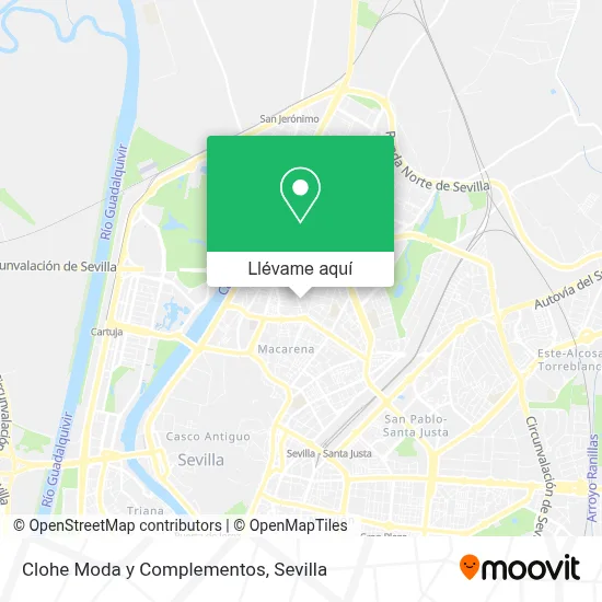 Mapa Clohe Moda y Complementos