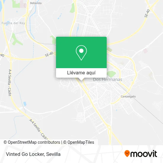 Mapa Vinted Go Locker