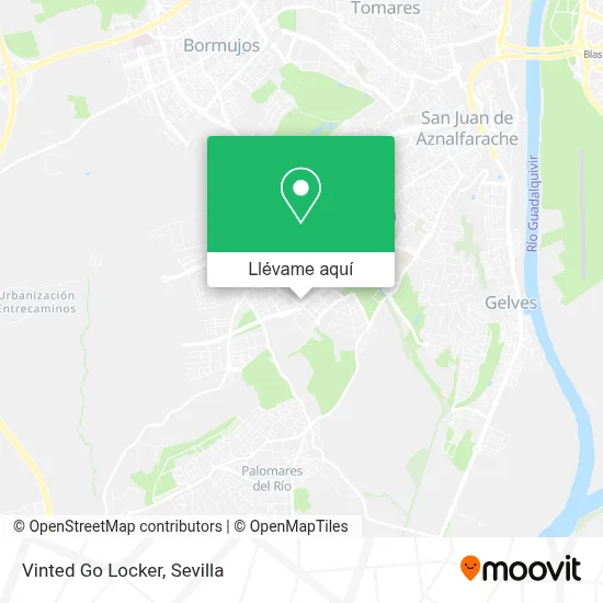 Mapa Vinted Go Locker