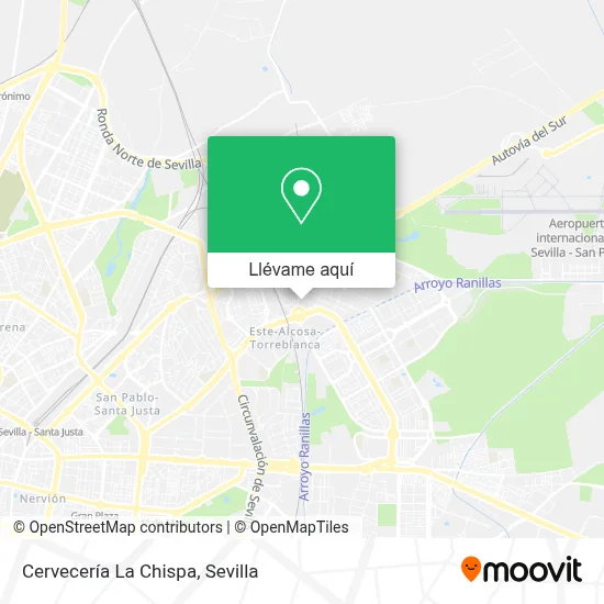 Mapa Cervecería La Chispa
