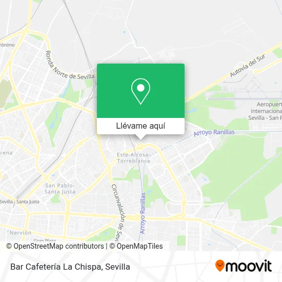 Mapa Bar Cafetería La Chispa