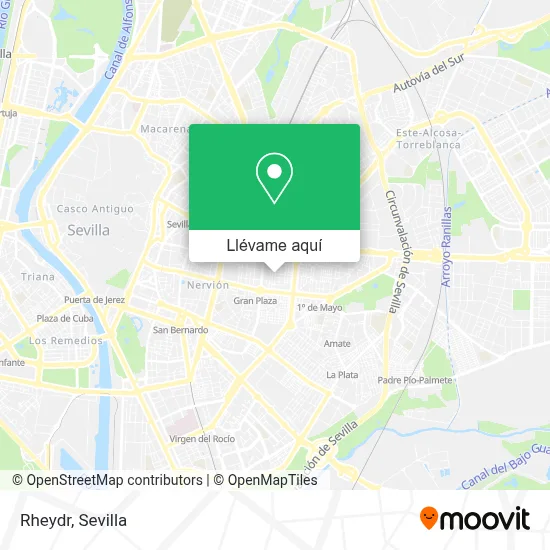 Mapa Rheydr