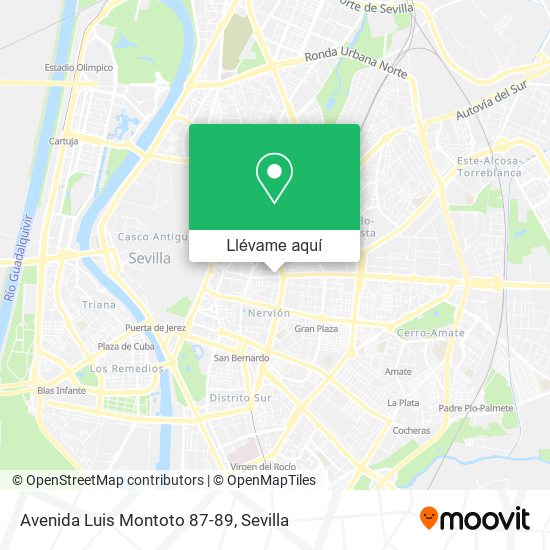 Cómo a Avenida Luis 87-89 en Sevilla en Autobús, o Tren?