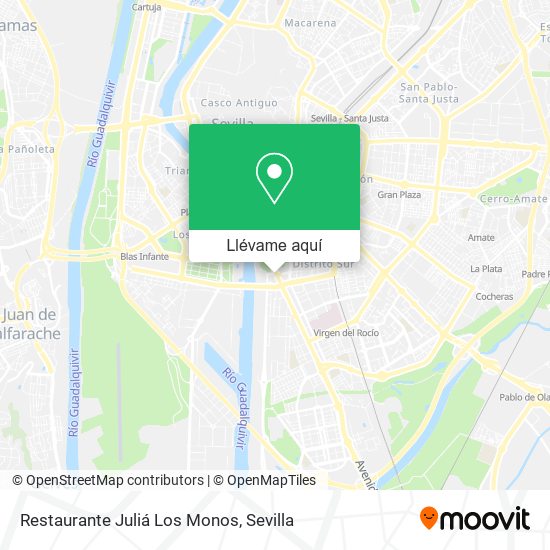 Mapa Restaurante Juliá Los Monos