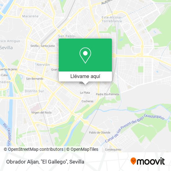Mapa Obrador Aljan, "El Gallego"