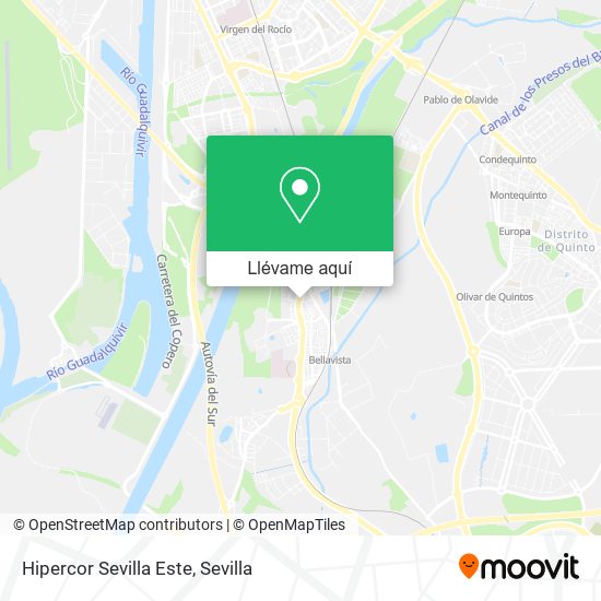 Mapa Hipercor Sevilla Este